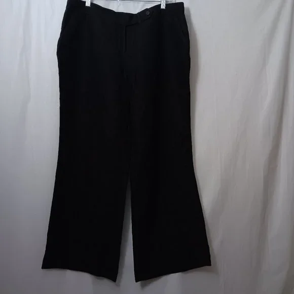 CALVIN KLEIN LINEN BLEND WOMEN'S PANTS - Picture 2 of 7